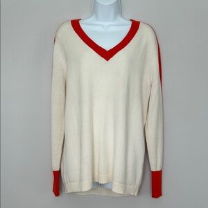 Boden V-Neck Wool Blend Pull On Sweater
